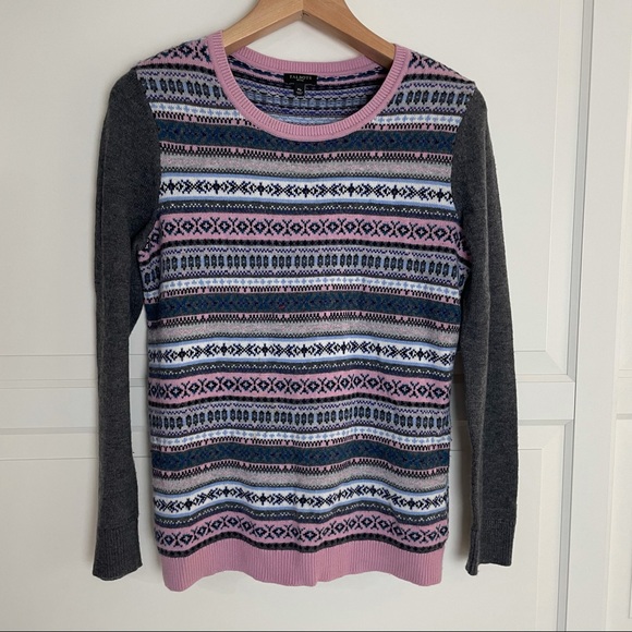 Talbots Nordic fair isle sweater 1202 - Picture 3 of 7